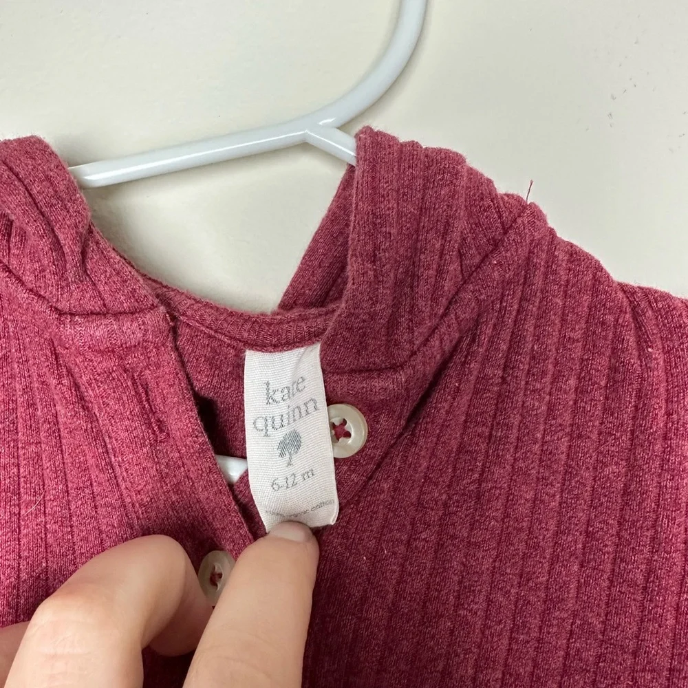 kate‎ quinn Burgundy Hooded Baby Wear